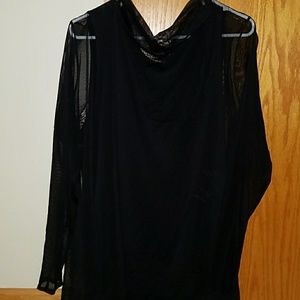 Pink Clove long sleeve mesh with attached tank